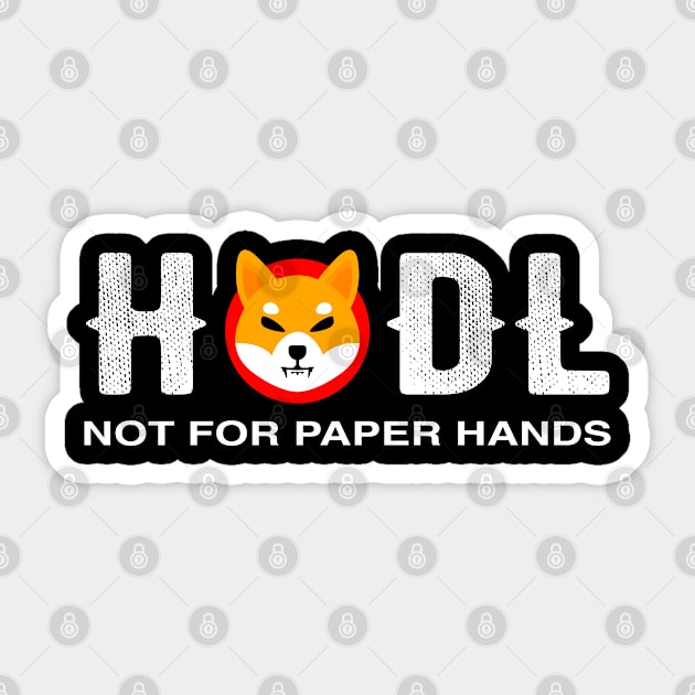 HODL Shiba Inu To The Moon Funny Shiba Inu Sticker by BrightGift